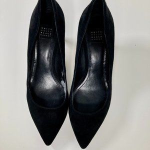 black kitten heel pumps - WHBM